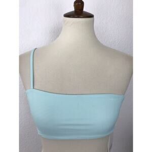 Frankie Swim Women Sz 8 Swimwear One Shoulder Strap Bikini Top NWT